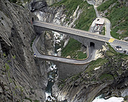 The diabolic and wild Schöllenen-schluch The diabolic and wild Schöllenen-schluch