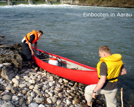 Von Aarau nach Full – Kanadierwandern auf der Aare Von Aarau nach Full – Kanadierwandern auf der Aare
